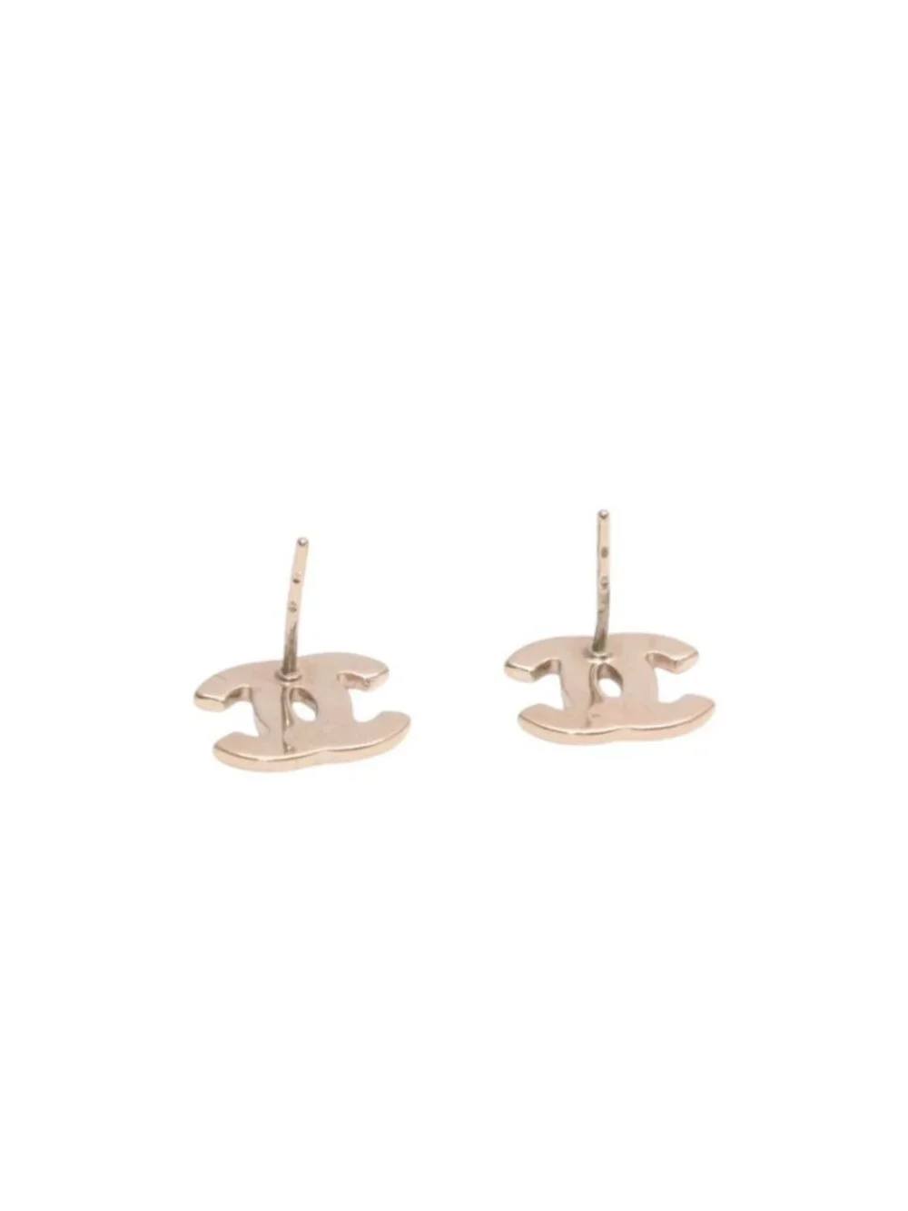 Chanel CC Logo Earrings 04 Color Stone Metal Gold Plated Multicolor